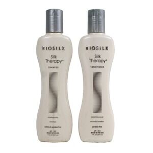 BioSilk Silk Therapy Duo Set Shampoo & Conditioner, Gentle Cleansing 7 oz Each
